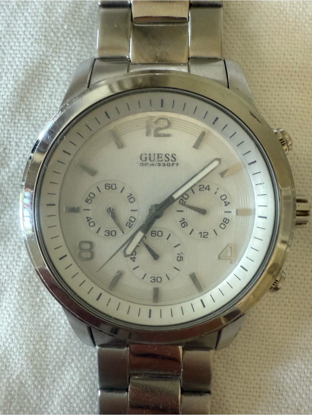 Guess Stainless Steel Chronograph Watch